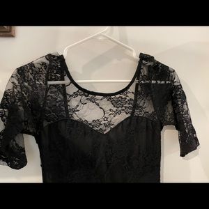 Black lace dress